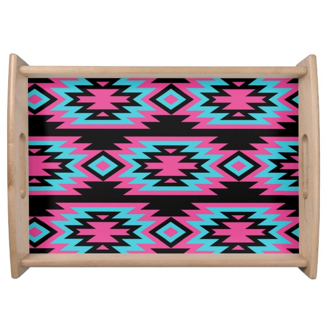 Ethnic American Indian: Aztec Motifs. Serving Tray (Front)