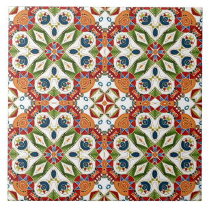 ethnic Arabic oriental ornament vintage Ceramic Tile