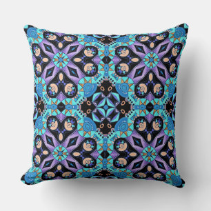 ethnic Arabic oriental ornament vintage oriental Throw Pillow