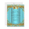 Ethnic Baby Shower Prince Gold Teal Aqua