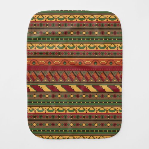 Ethnic background burp cloth