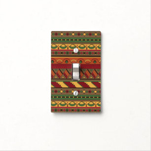 Ethnic background light switch cover