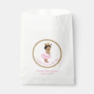 Ethnic Ballerina Princess Baby Shower Favor Bag