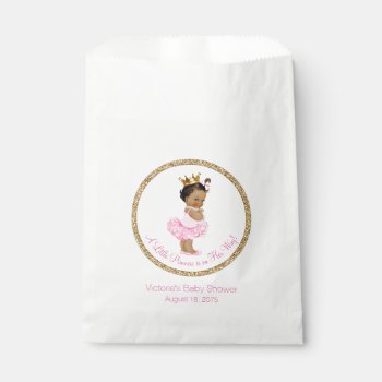 Ethnic Ballerina Princess Baby Shower Favor Bag by The_Vintage_Boutique at Zazzle
