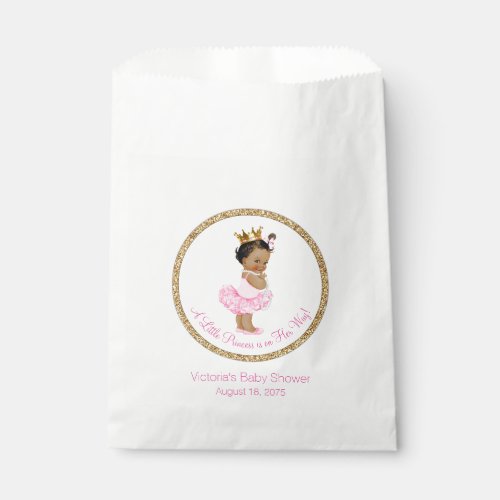 Ethnic Ballerina Princess Baby Shower Favor Bag