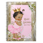 Ethnic Ballerina Princess Baby Shower Guest Book at Zazzle