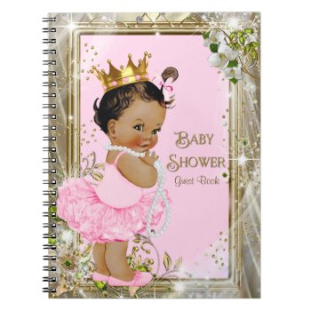 Ethnic Ballerina Princess Baby Shower Guest Book by The_Vintage_Boutique at Zazzle