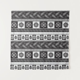 Ethnic Black White: Timeless Pattern Tapestry