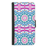 Ethnic Bohemian Pattern with Flowers. Samsung Galaxy S5 Wallet Case