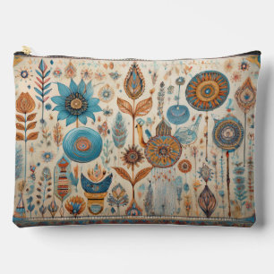 Ethnic Boho Elements Zippered Pouch