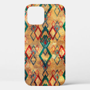 Ethnic boho grunge old pattern. Tribal art print. iPhone 12 Case