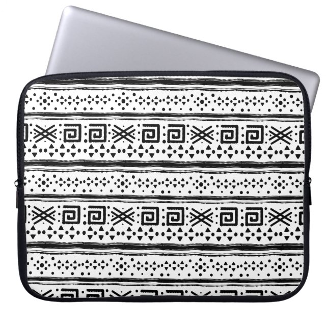Ethnic Boho Tribal Art Print Laptop Sleeve (Front)