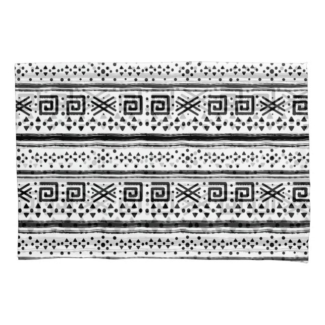 Ethnic Boho Tribal Art Print Pillow Case (Front)