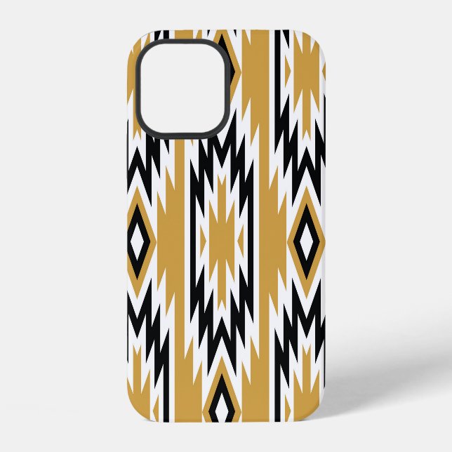 Ethnic boho: vintage geometric pattern. iphone case (Back)