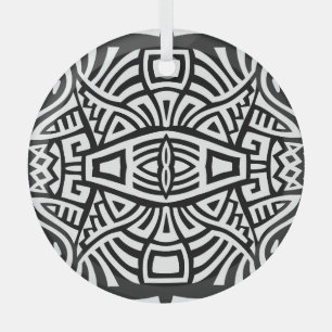 Ethnic Boho: Vintage Trendy Glass Ornament