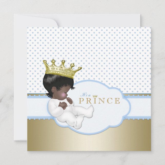 Ethnic Boy Baby Shower Invitation (Front)