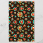 Ethnic Brooches Seamless Pattern (Back)