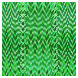 Ethnic Chevron Damask, Emerald and Lime Green Fabric