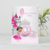 Ethnic Cinderella Princess Birthday Party Invitation (Standing Front)