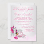 Ethnic Cinderella Princess Birthday Party Invitation (Back)