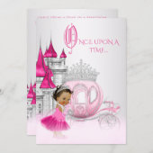 Ethnic Cinderella Princess Birthday Party Invitation (Front/Back)