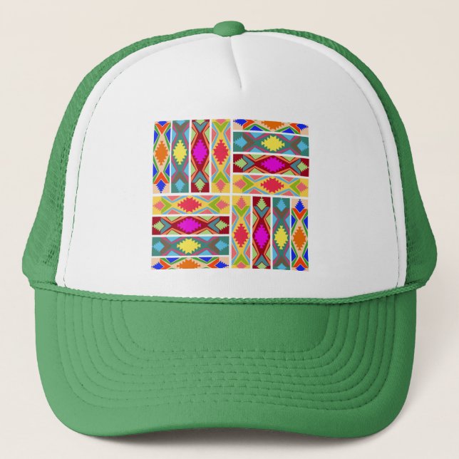 Ethnic Colours Trucker Hat (Front)