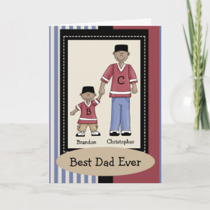 Ethnic Dad Son Father's Day Card