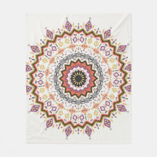 Ethnic Decorative: Vintage Native Ornament Fleece Blanket