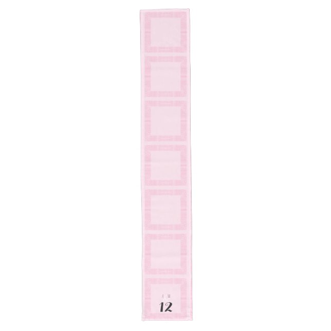 Ethnic Design Personalized Wedding Table Runner 2 (Front)