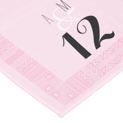 Ethnic Design Personalized Wedding Table Runner 2