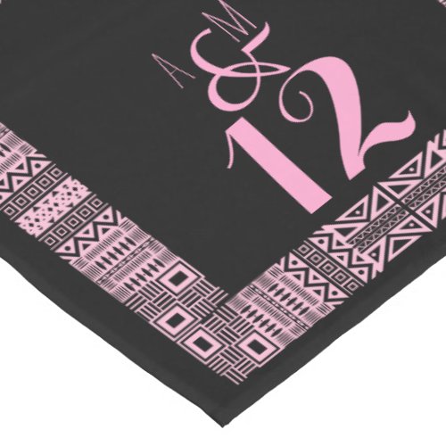 Ethnic Design Personalized Wedding Table Runner 3