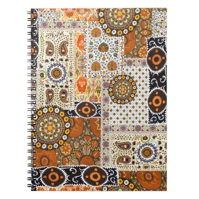 Ethnic Digital Abstract: Seamless Pattern Notebook (Front)
