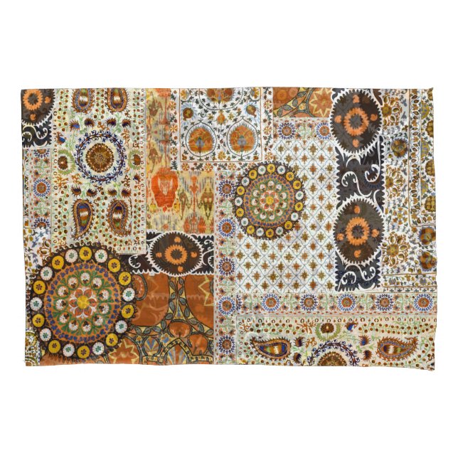 Ethnic Digital Abstract: Seamless Pattern Pillow Case (Front)