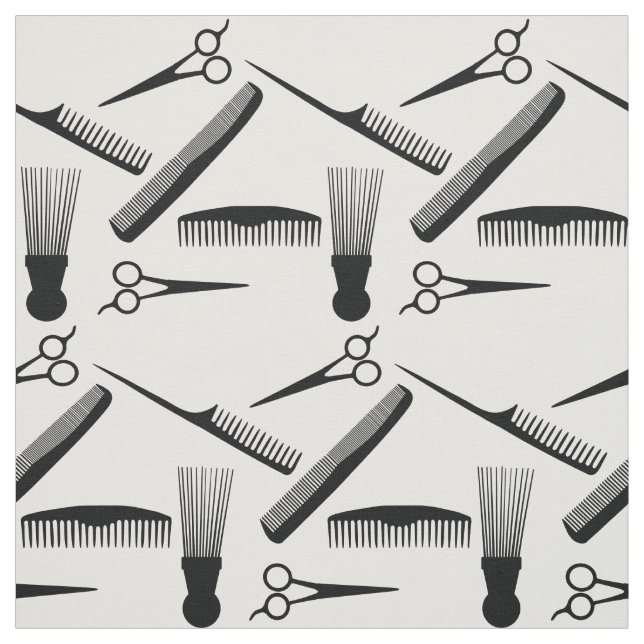 Ethnic diverse natural hair comb barber tools fabric (Swatch)