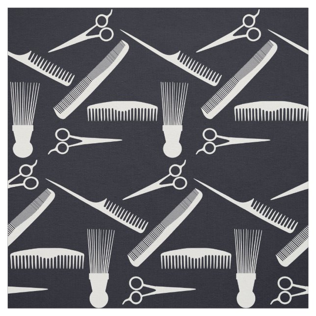 Ethnic diverse natural hair comb barber tools fabric (Swatch)