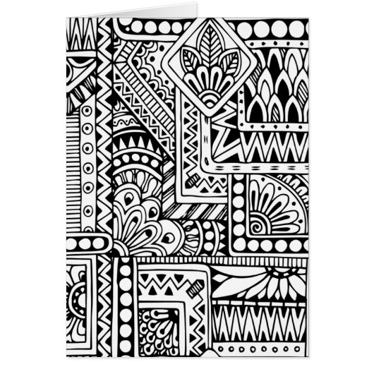 Ethnic Doodle Cards (Front)