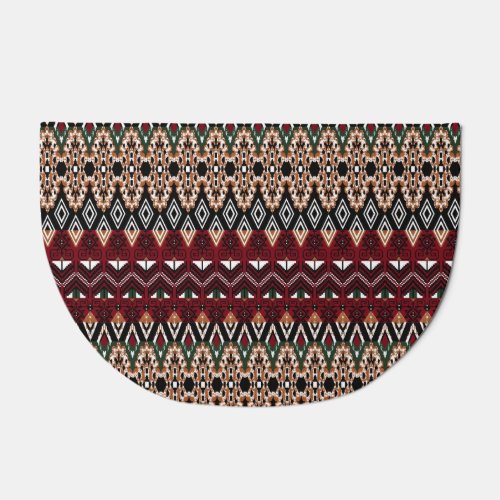 Ethnic Elegance Seamless Border Patterns Doormat