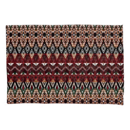 Ethnic Elegance Seamless Border Patterns Pillow Case