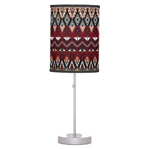 Ethnic Elegance Seamless Border Patterns Table Lamp