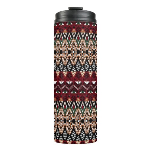 Ethnic Elegance Seamless Border Patterns Thermal Tumbler