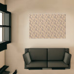Ethnic Feather Outline Pattern Rug