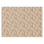 Ethnic Feather Outline Pattern Tablecloth