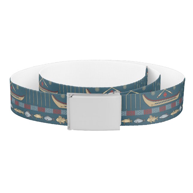 Ethnic Fishing Pattern Belt (Coil)