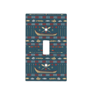 Ethnic Fishing Pattern Light Switch Cover