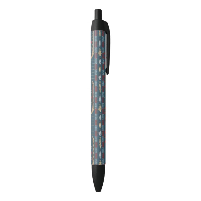 Ethnic Fishing Pattern Pen (Bottom (Vertical))