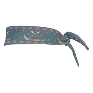 Ethnic Fishing Pattern Tie Headband
