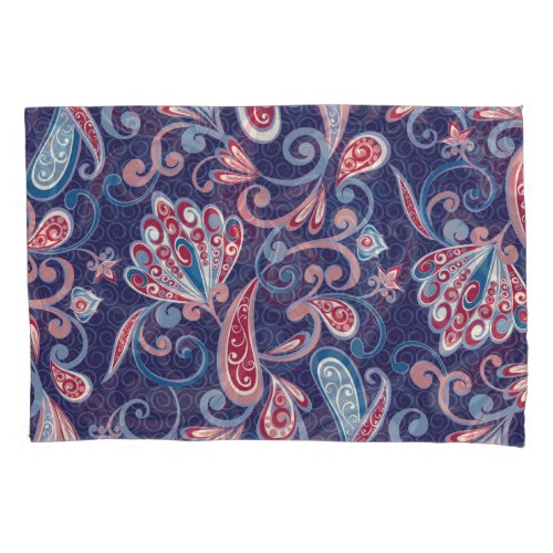 Ethnic Floral Abstract Oriental Seamless Pillow Case