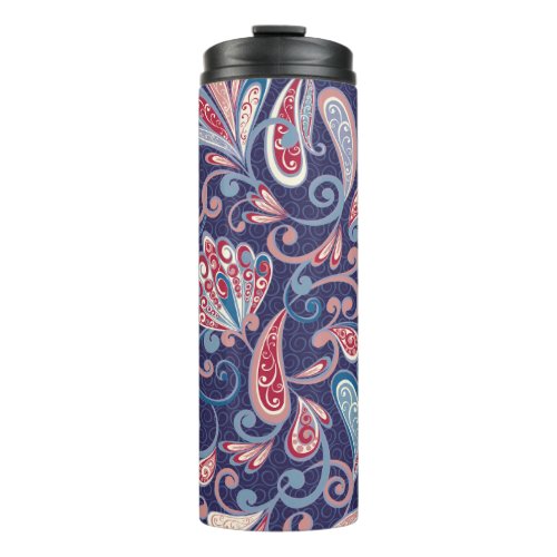 Ethnic Floral Abstract Oriental Seamless Thermal Tumbler