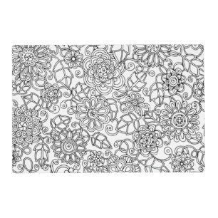 Ethnic Floral Doodle Placemat