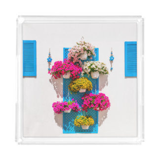 Ethnic Floral: Garden Wall Acrylic Tray